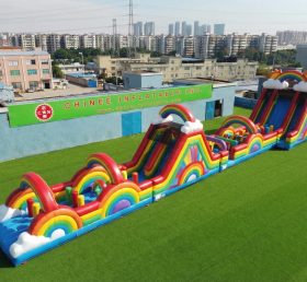 T7-4616 Rainbow Theme Infltable Obstacle Courses