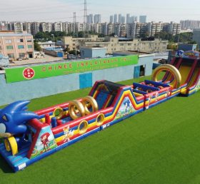 T7-4629 Sonic Theme Infltable Obstacle Courses
