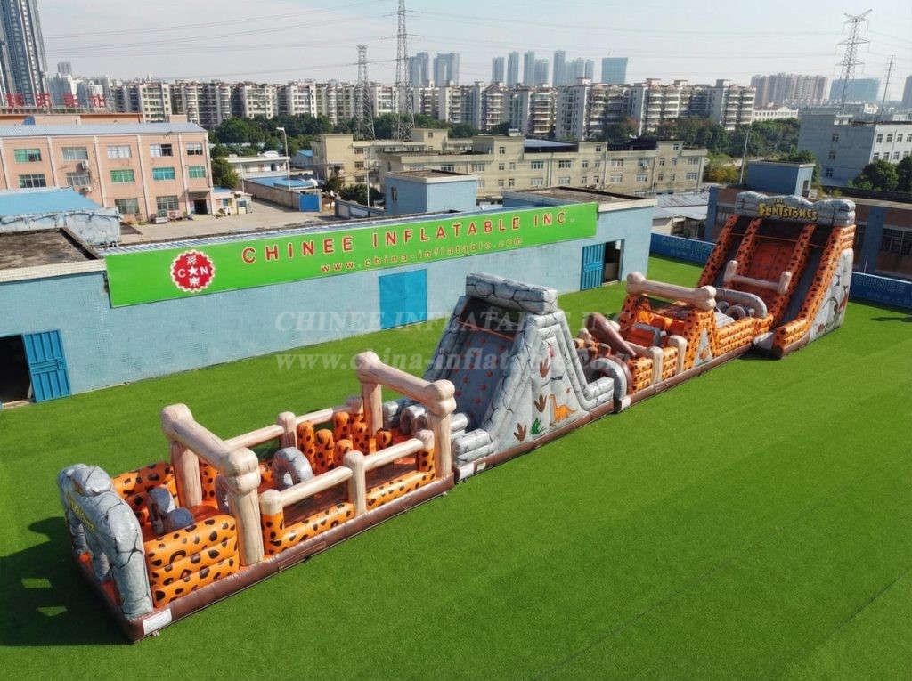 T7-4642 The Flintstones Theme Infltable Obstacle Courses