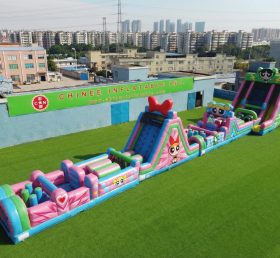 T7-4645 The Powerpuff Girls Theme Infltable Obstacle Courses