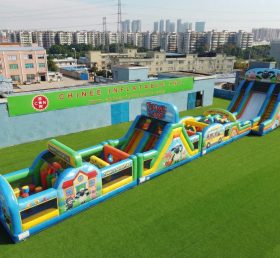 T7-4652 Timmy Time Theme Infltable Obstacle Courses