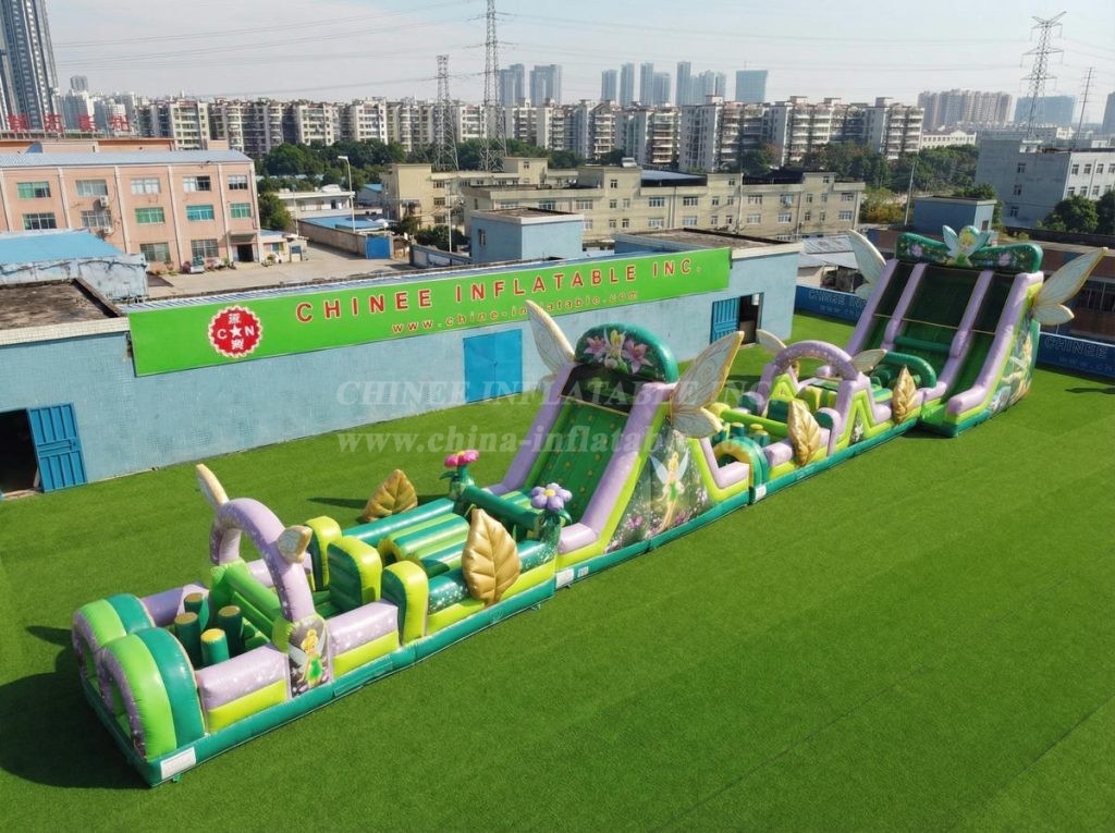 T7-4653 Tinker Bell Theme Infltable Obstacle Courses
