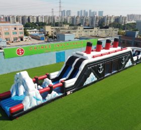 T7-4654 Titanic Theme Infltable Obstacle Courses