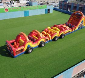 T7-4688 Blaze Monster Theme Inflatable Obstacle Courses