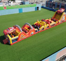 T7-4697 Cars Theme Inflatable Obstacle Courses