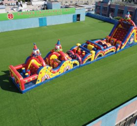 T7-4703 Clown Theme Inflatable Obstacle Courses