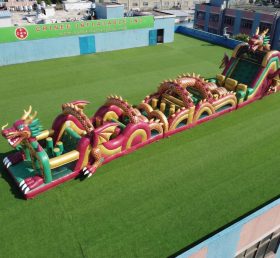 T7-4716 Dragon Theme Inflatable Obstacle Courses