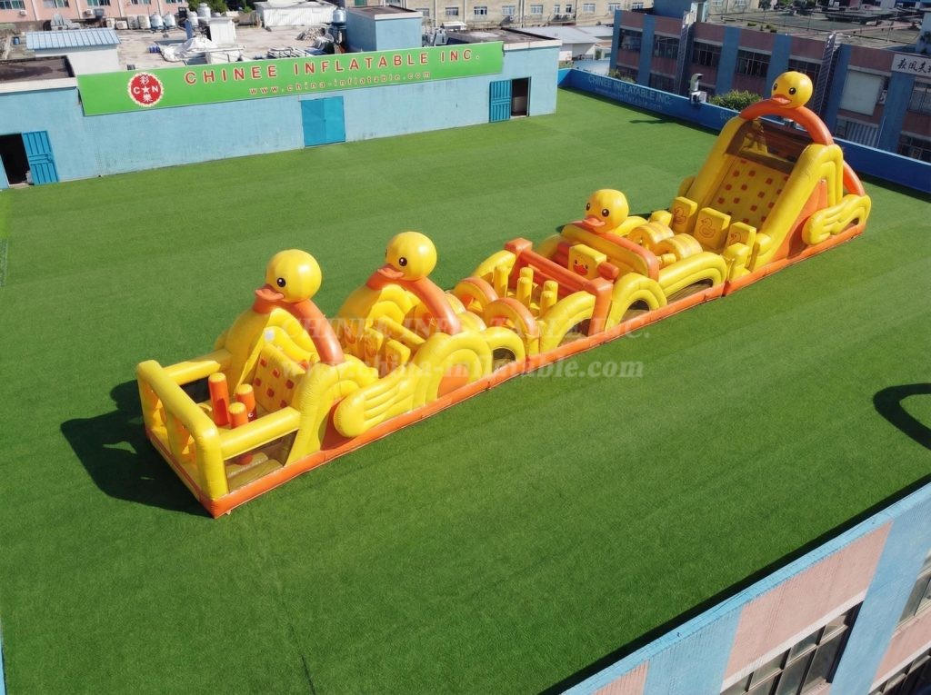 T7-4718 Duck Theme Inflatable Obstacle Courses