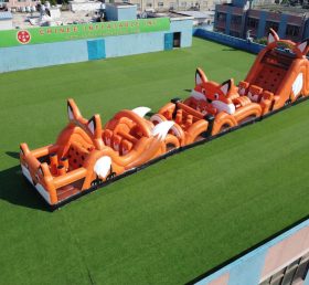 T7-4729 Fox Theme Inflatable Obstacle Courses