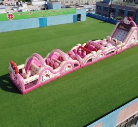 T7-4739 Hello Kitty Theme Inflatable Obstacle Courses