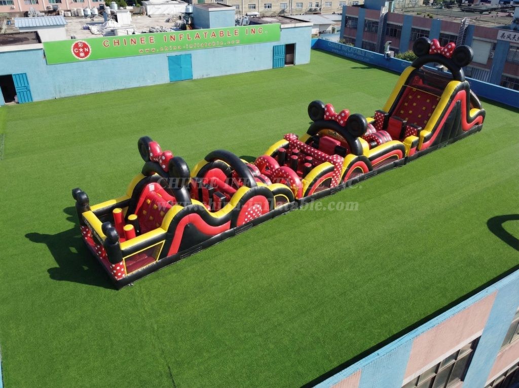 T7-4760 Mickey & Minnie Theme Inflatable Obstacle Courses