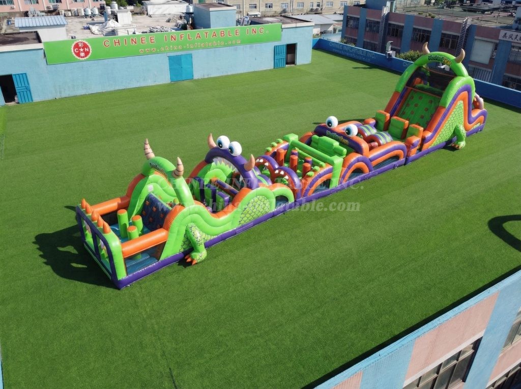T7-4768 Monster Theme Inflatable Obstacle Courses