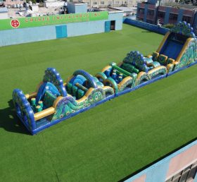 T7-4781 Peacock Theme Inflatable Obstacle Courses