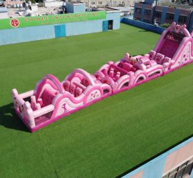 T7-4785 Pink Panther Theme Inflatable Obstacle Courses