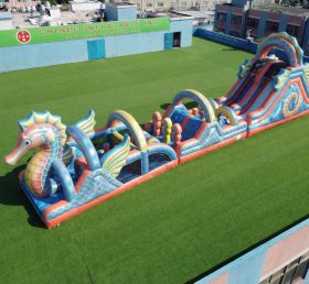 T7-4801 Seahorse Theme Inflatable Obstacle Courses