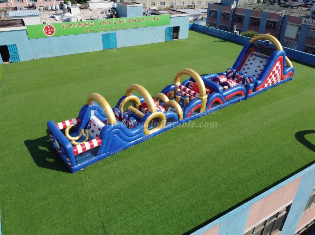 T7-4809 Sonic Theme Inflatable Obstacle Courses