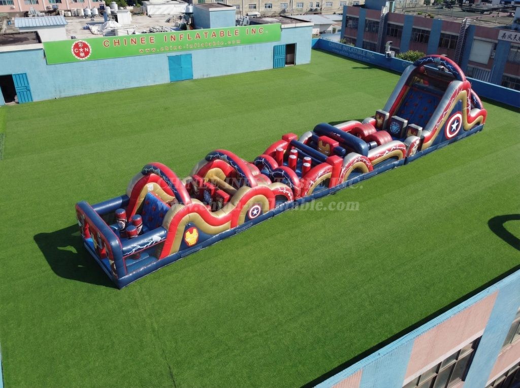 T7-4821 The Avengers Theme Inflatable Obstacle Courses