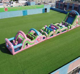 T7-4825 The Powerpuff Girls Theme Inflatable Obstacle Courses