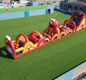 T7-4828 Tickle Me Elmo Theme Inflatable Obstacle Courses