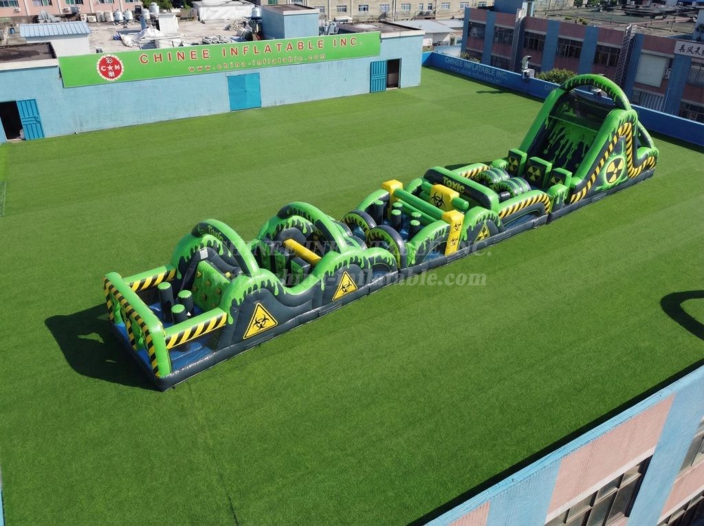 T7-4835 Toxic Theme Inflatable Obstacle Courses