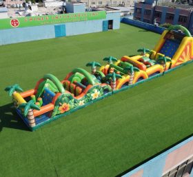 T7-4839 Tropical Theme Inflatable Obstacle Courses