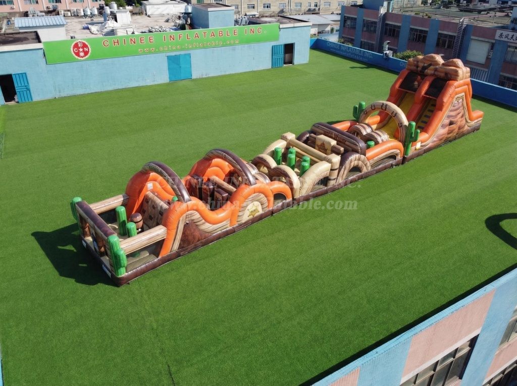 T7-4845 Wild West Theme Inflatable Obstacle Courses