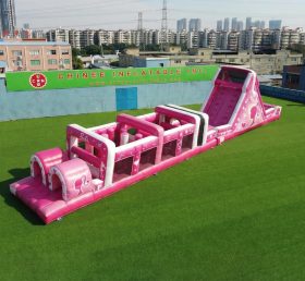 T7-4862 Barbie Theme Inflatable Obstacle Courses