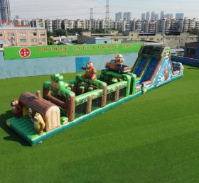 T7-4873 Boonie Bears Theme Inflatable Obstacle Courses