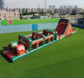 T7-4882 Christmas Theme Inflatable Obstacle Courses