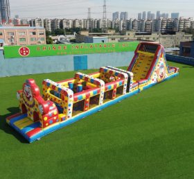 T7-4884 Clown Theme Inflatable Obstacle Courses