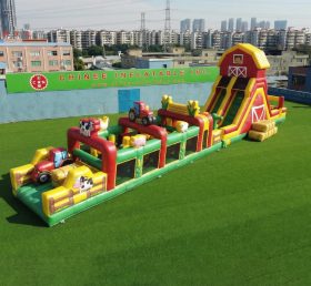 T7-4905 Farm Theme Inflatable Obstacle Courses