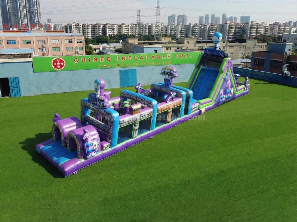 T7-4910 Fortnite Theme Inflatable Obstacle Courses