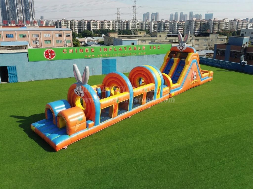T7-4931 Looney Tunes Theme Inflatable Obstacle Courses