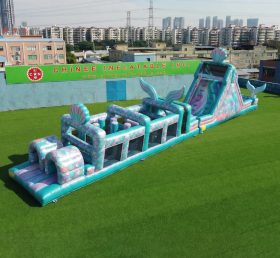 T7-4934 Mermaid Theme Inflatable Obstacle Courses