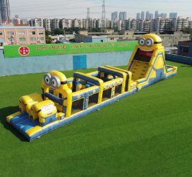T7-4938 Minions Theme Inflatable Obstacle Courses