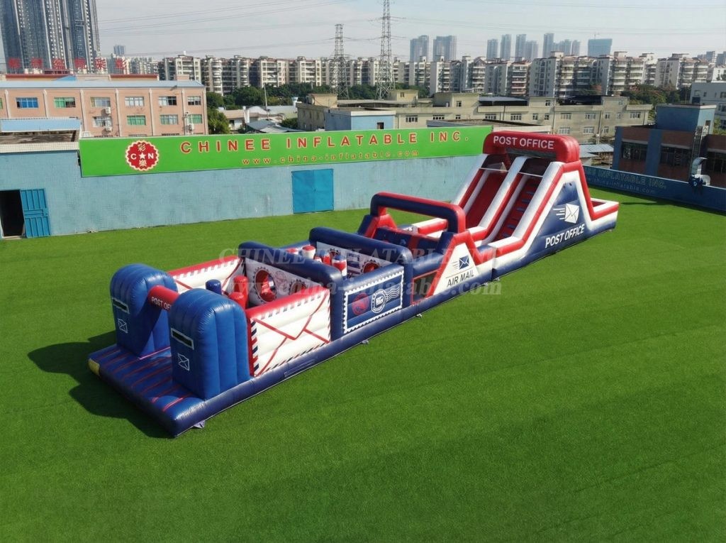 T7-4965 Post Office Theme Inflatable Obstacle Courses