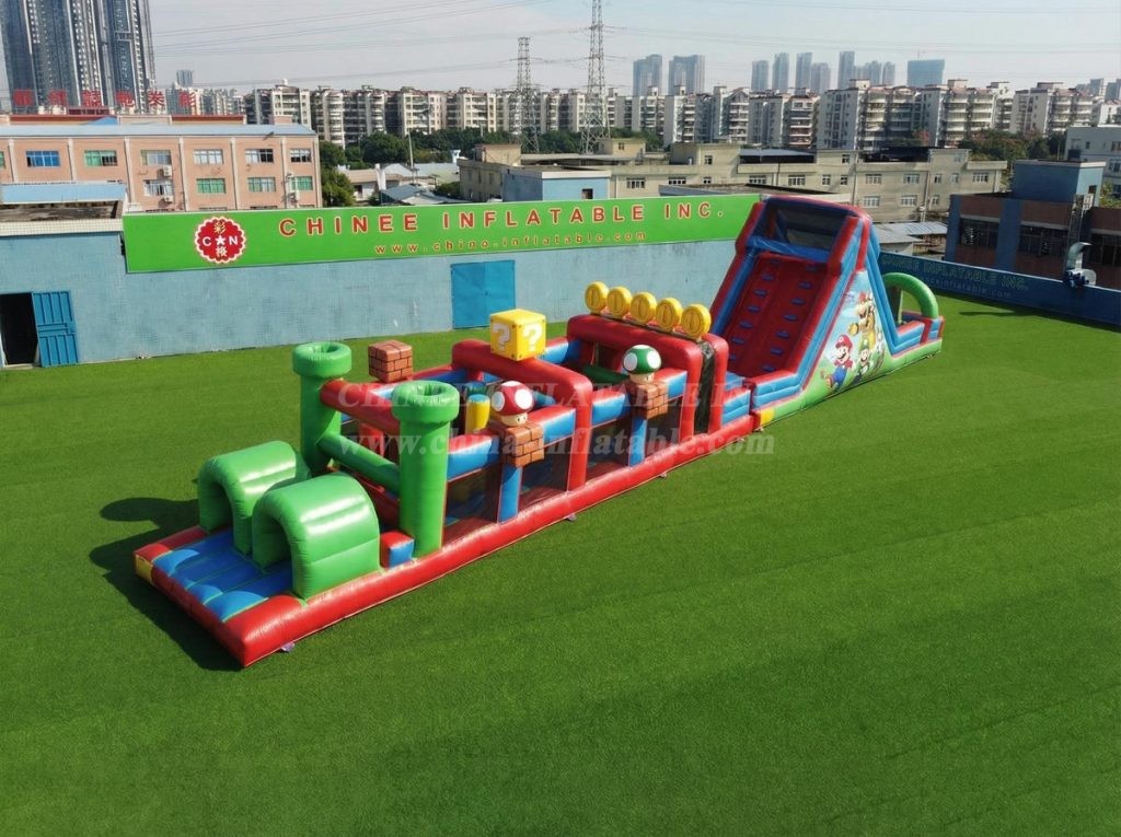 T7-4989 Super Mario Theme Inflatable Obstacle Courses