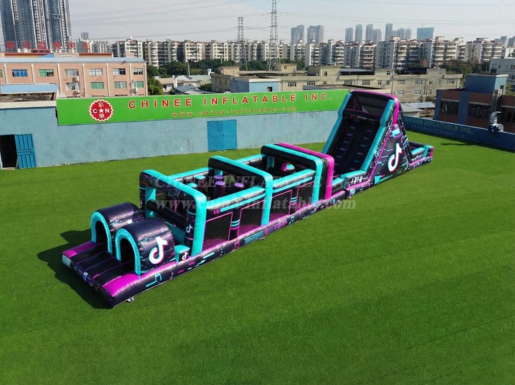 T7-4999 TikTok Theme Inflatable Obstacle Courses