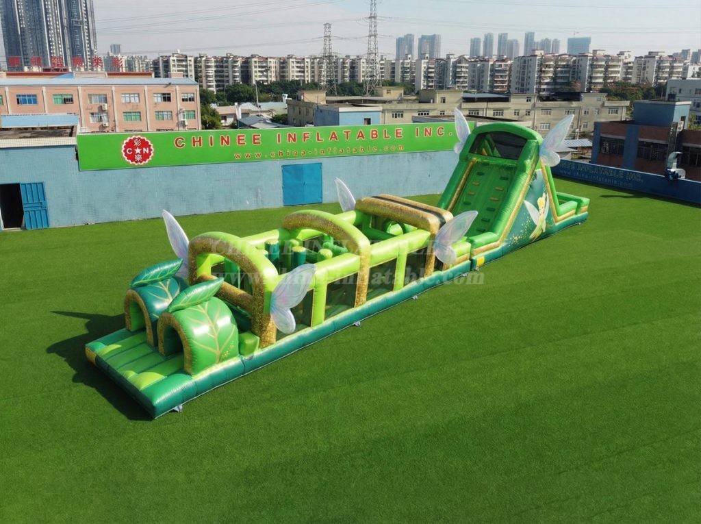T7-5001 Tinker Bell Theme Inflatable Obstacle Courses