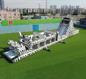 T7-5019 Zebra Theme Inflatable Obstacle Courses