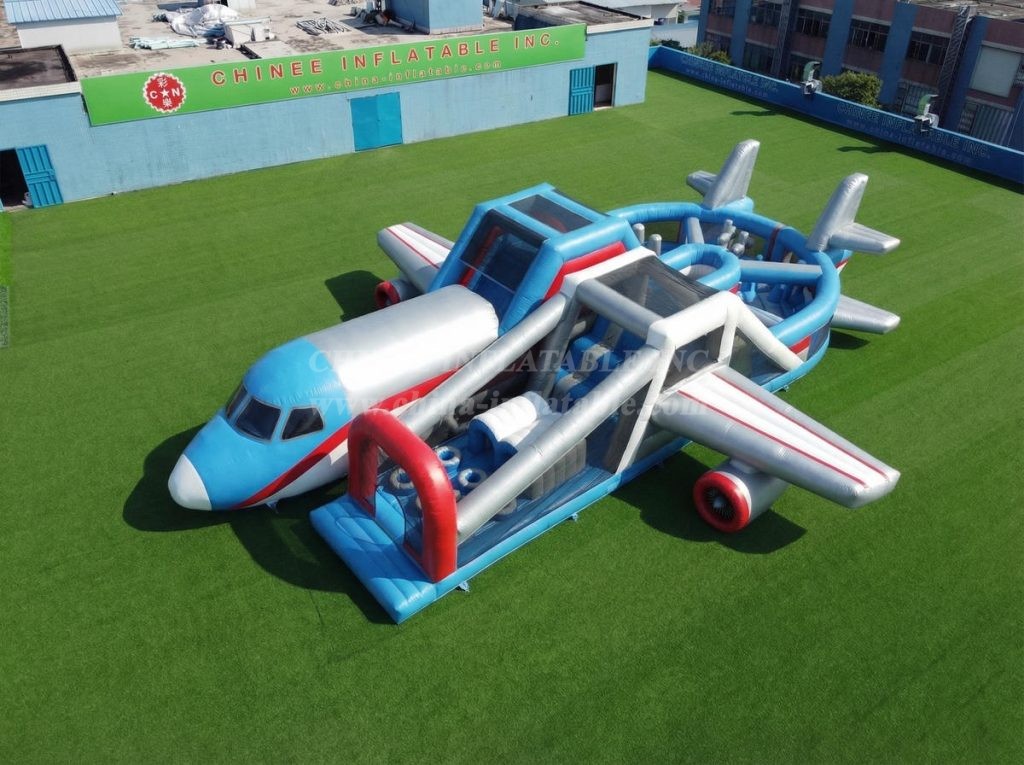 T7-5022 Airplane Theme Inflatable Obstacle Courses