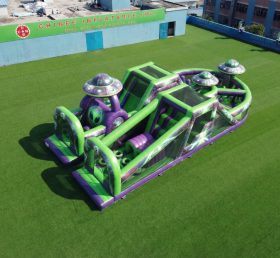 T7-5024 Alien Theme Inflatable Obstacle Courses