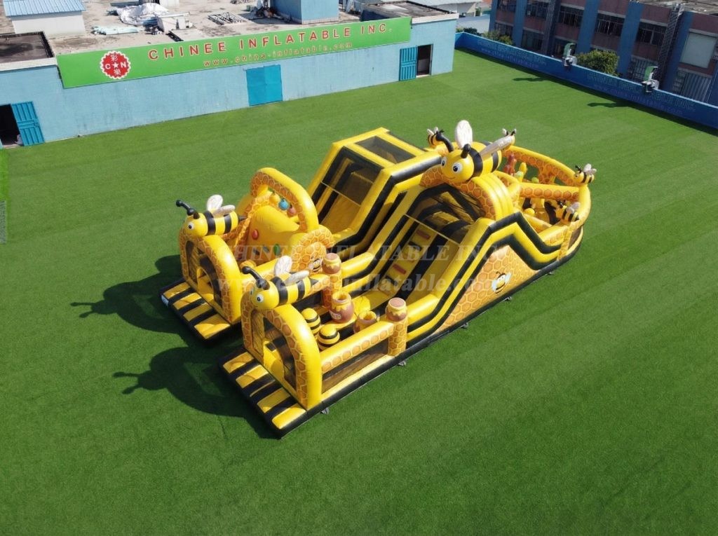 T7-5034 Bee Theme Inflatable Obstacle Courses