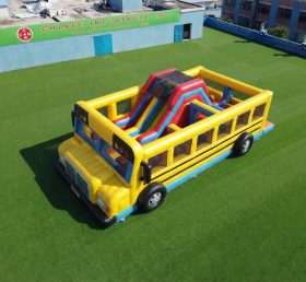 T7-5041 Bus Theme Inflatable Obstacle Courses
