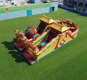 T7-5047 Chinese Style Theme Inflatable Obstacle Courses