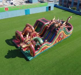 T7-5062 Dragon Theme Inflatable Obstacle Courses