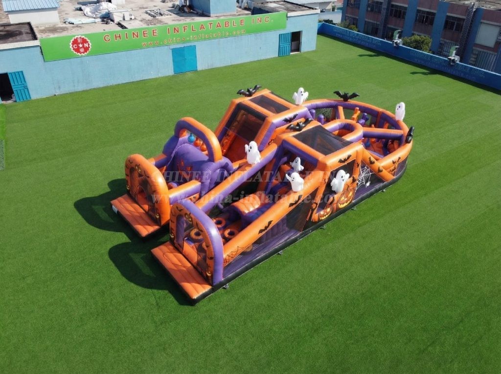 T7-5083 Halloween Theme Inflatable Obstacle Courses