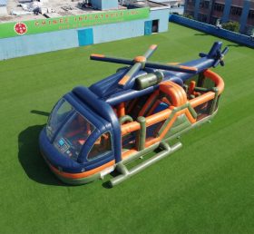 T7-5085 Helicopter Theme Inflatable Obstacle Courses
