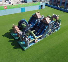 T7-5089 How To Train Your Dragon Theme Inflatable Obstacle Courses