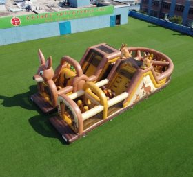 T7-5092 Kangaroo Theme Inflatable Obstacle Courses
